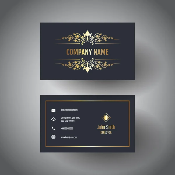 Elegantní business card design — Stockový vektor