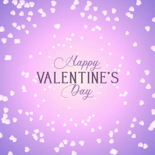 Valentinstag Hintergrund mit Herzen Design — Stockvektor