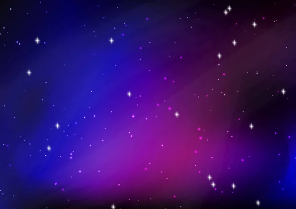 Fond Abstrait Avec Ciel Étoilé — Image vectorielle