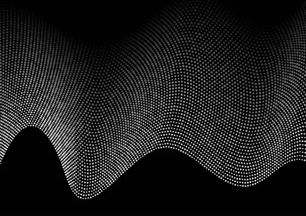 Fond Abstrait Avec Dessin Demi Tons Fluides — Image vectorielle