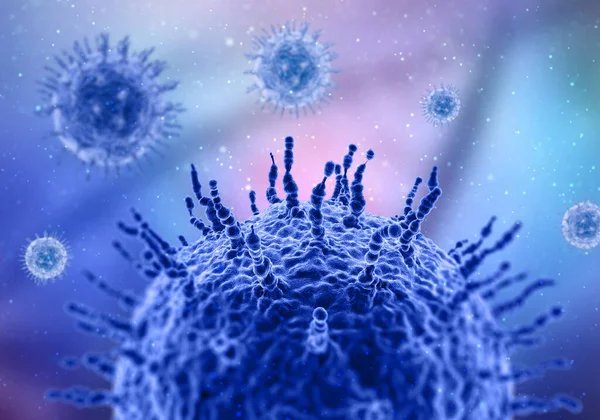 Činí Lékařského Prostředí Zblízka Virus Buňky — Stock fotografie