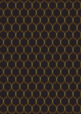 Elegant background with a decorative gold and black pattern design