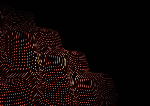 Fond Techno Abstrait Avec Design Points Lumineux — Image vectorielle