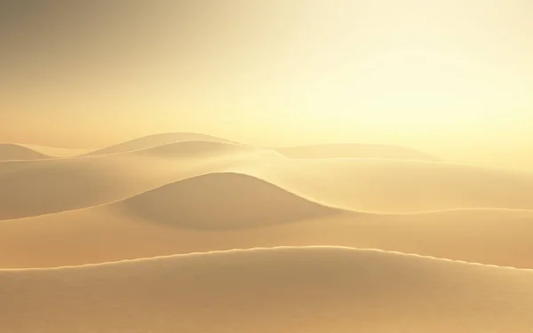 Візуалізація Небезпечної Пустельної Сцени — стокове фото