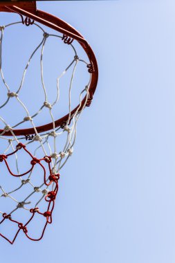 Basketbol Hoop alttan görünüm