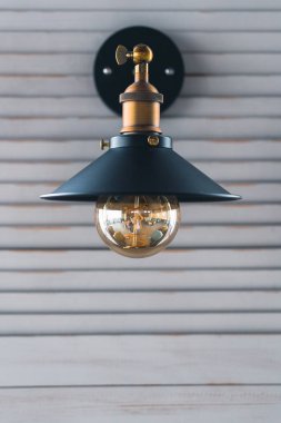 bir modern loft tarzı, Duvar lambası modern Retro akkor lamba