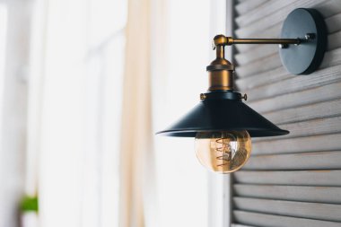 bir modern loft tarzı, Duvar lambası modern Retro akkor lamba