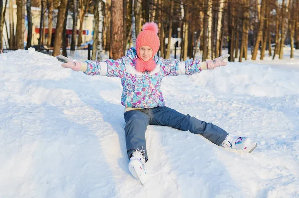 Winterpret op de open lucht — Stockfoto