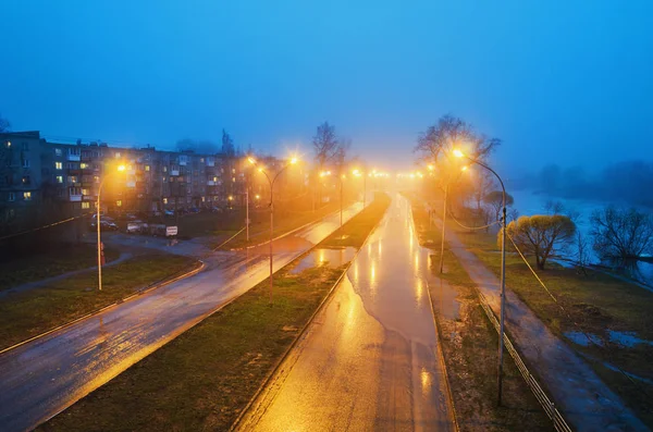 ฝนตกกลางคืน — ภาพถ่ายสต็อก