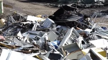 Yard hurda Metal yığını el geri dönüşüm