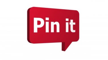 Beyaz arka plan ile üç açıları haşhaş konuşma balonu pin