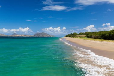 St Kitts St Nevis Karayipler'de bir sahilde alınan