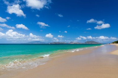 St Kitts St Nevis Karayipler'de bir sahilde alınan