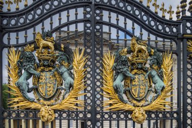 Buckingham Palace Gates Londra'da yakın çekim