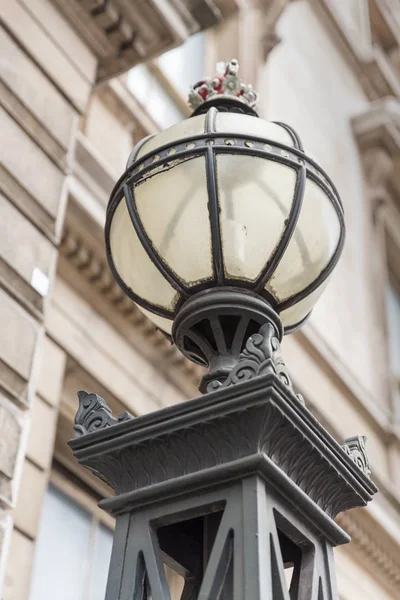 Original gaslampe in london — Stockfoto