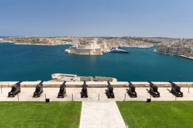 Kale üzerinden Malta'da Valetta Harbour