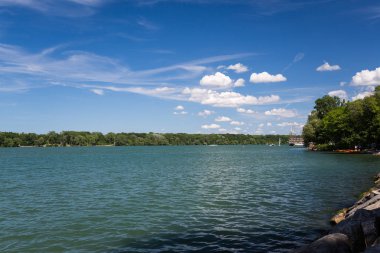Ontario Kanada 'daki gölde Niagara