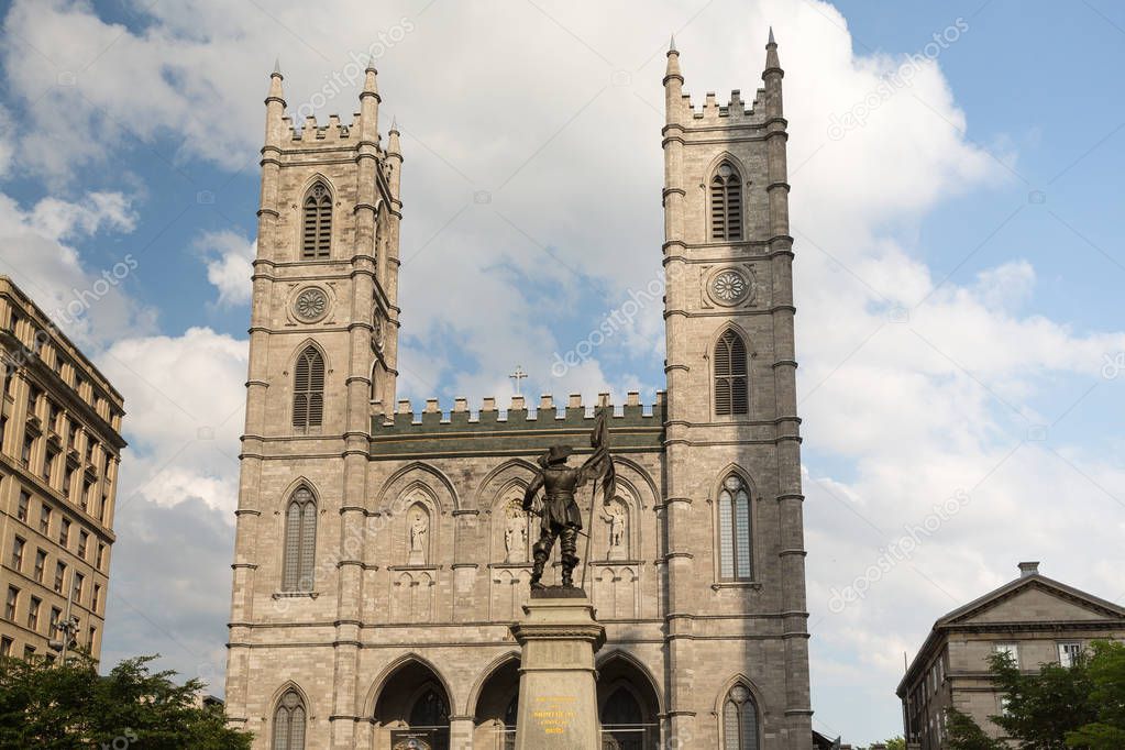Notre Dame Basilica in Montreal Quebec Canada