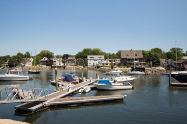 Kennebunkport New England Maine güneşli bir öğleden sonra