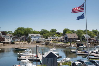Kennebunkport New England Maine güneşli bir öğleden sonra