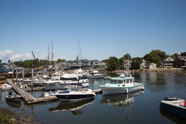 Kennebunkport New England Maine güneşli bir öğleden sonra
