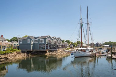 Kennebunkport New England Maine güneşli bir öğleden sonra