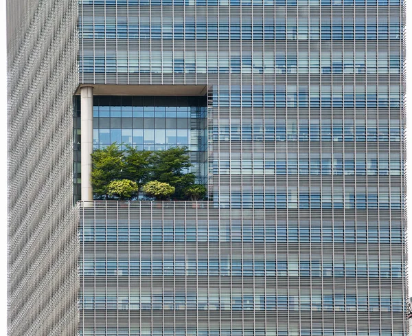 Creative gardens built into a skyscraper