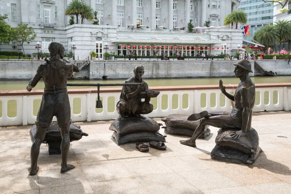 Una variedad de estatuas en Singapur — Foto de Stock