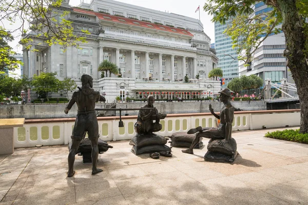 Una variedad de estatuas en Singapur — Foto de Stock