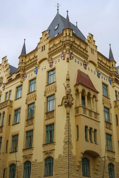 Yellow Castle like buiulding in Prague