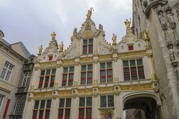Traditionele gebouw van de stad van de Brugge — Stockfoto