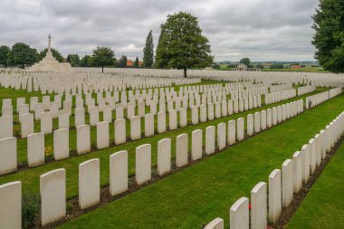 Tyne karyolası 1.Dünya Savaşı mezarlık Ypres yakınındaki