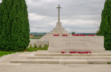 Tyne karyolası 1.Dünya Savaşı mezarlık Ypres yakınındaki