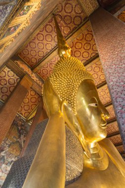Bangkok uzanmış Bhudda Wat Pho