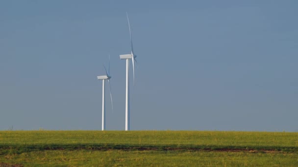 Вітрових електростанцій — стокове відео
