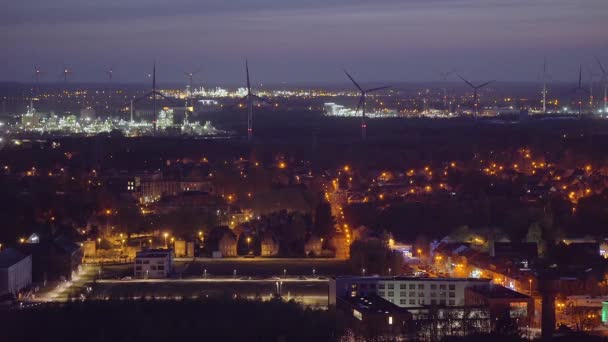 Generadores eólicos industriales — Vídeo de stock