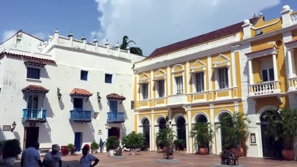 Praça San Pedro Claver em Caquetá, Colômbia — Vídeo de Stock