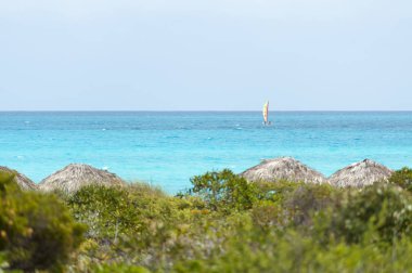 Güneş kulübe okyanus Cayo Santa Maria, Küba