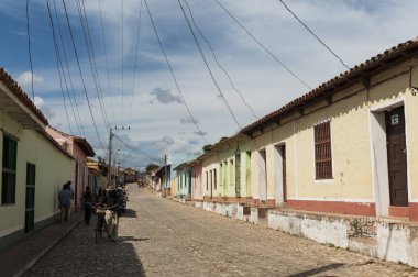 Yerleşim alanı, Trinidad, Küba evlerde Bağlama teller