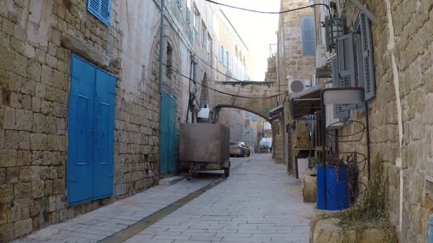 Rua em Akko ou Acre, Israel — Vídeo de Stock