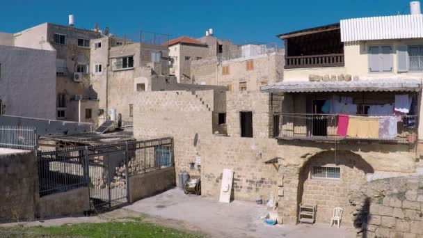 Quartiere residenziale con case ad Akko o Acre, Israele — Video Stock