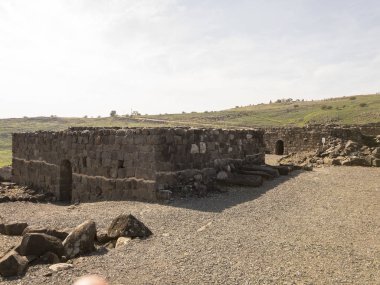 İncil'deki şehir Korazim İsrail'in Arkeolojik Sit