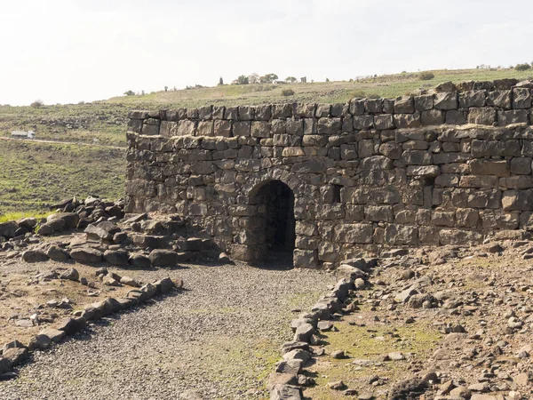 Sitio arqueológico de la ciudad bíblica de Korazim en Israel Imagen de stock
