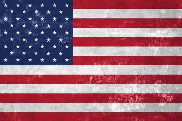 Vereinigte staaten von amerika - amerikanische nationalflagge auf altem grunge — Stockfoto