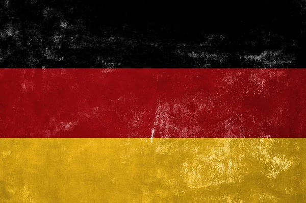 Germany - German National Flag on Old Grunge Texture Background