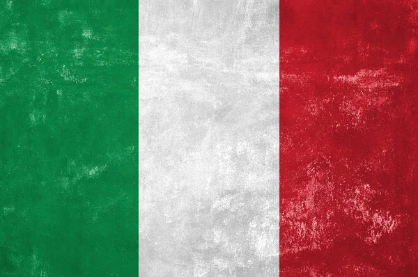 Italia - Bandera de Italia en el fondo de textura Grunge Antiguo — Foto de Stock