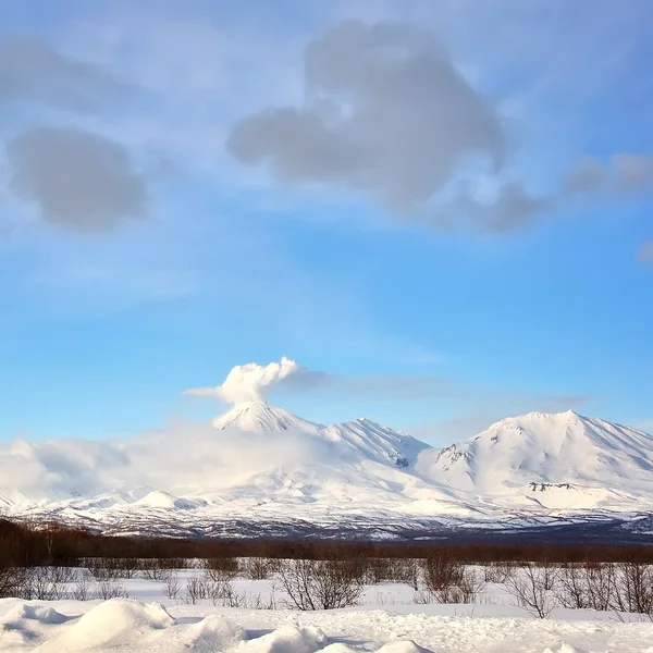Paesaggio vulcanico di Kamchatka — Foto Stock