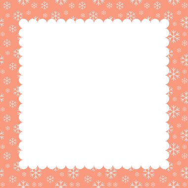 Noel kartı için çerçeve tasarım şablonu