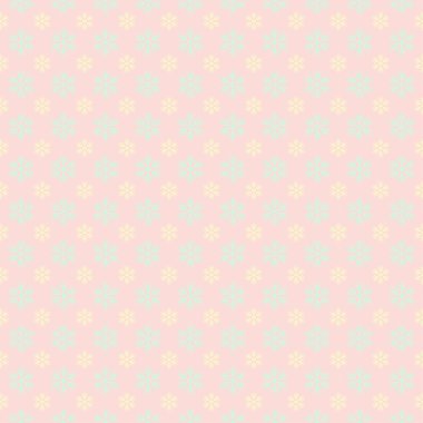 Pembe kesintisiz kar tanesi desen