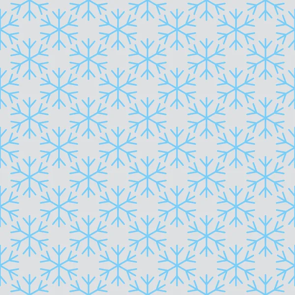 Sömlöst mönster med snöflingor. — Stock vektor